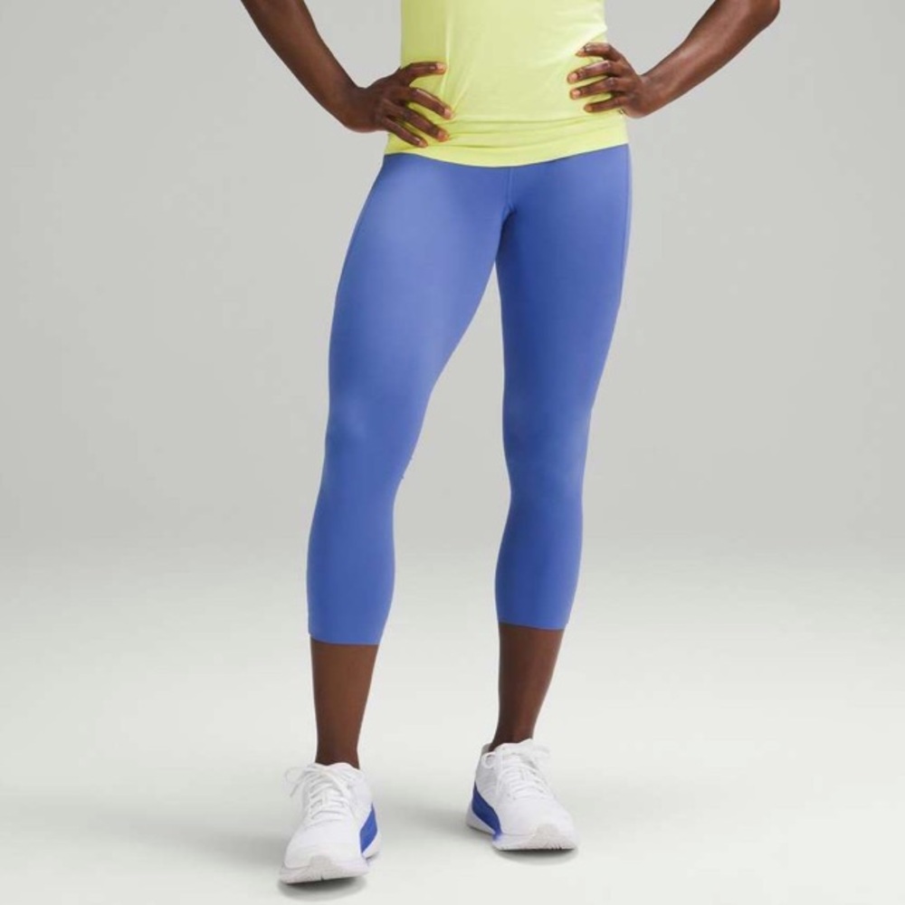 Lululemon Fast and Free High-Rise Crop 23" *Pockets Wild Indigo